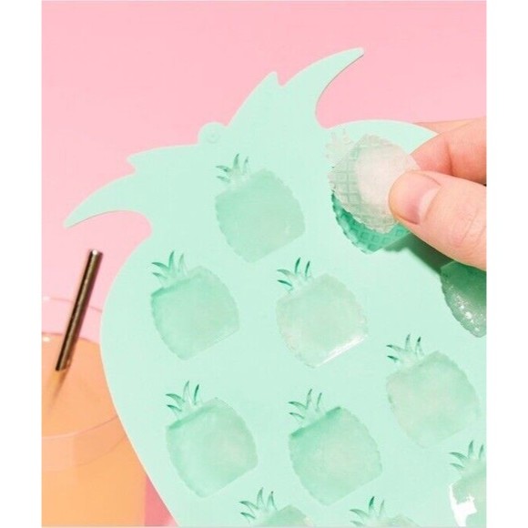 Blush Silicone Pineapple Shaped Ice Mold Tray BPA Free NEW In Package, New - Picture 6 of 7